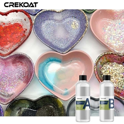 Resin Özellikleri İçin Sanatsal Açık Epoksi reçine kaplama Balonsuz Pürüzsüz Bitirme