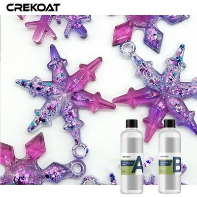 Ahşap için çok yönlü Şeffaf Epoksi reçine Premium Kristal Şeffaf Bitki elde eder