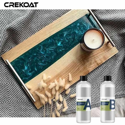 Uzun Sürekli Kristal Açık dökme reçine sanat ve nehir masaları için ahşap yüzeyler