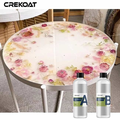 Resin Özellikleri İçin Sanatsal Açık Epoksi reçine kaplama Balonsuz Pürüzsüz Bitirme