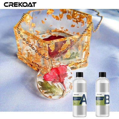 Kristal Açık Epoksi reçine dökme kaplama anti sararmak BPA Serbest