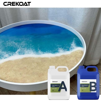 Kristal Açık Derin Dökme Sıvı Cam Epoxy For Resin Okyanus Dioramas
