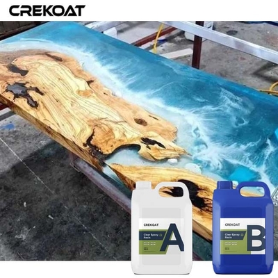 Bubble Free Clear Pourable Resin Crystal Epoxy Tablo El sanat eserlerinde kesin açıklık ve derinlik