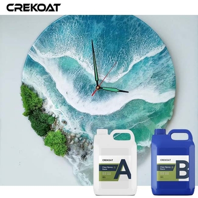 Esnek Derin Dökün Açık Epoxy Ahşap Masa Sararmaya Direniş