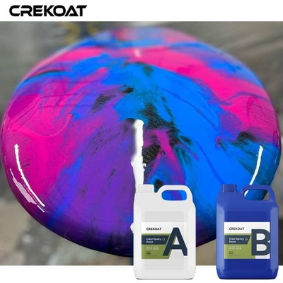 Cam Fiber Karbon Fiber Derin dökme Epoxy reçine dökme Canlı Kenar Masaüstü