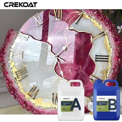 Esnek Derin Dökün Açık Epoxy Ahşap Masa Sararmaya Direniş
