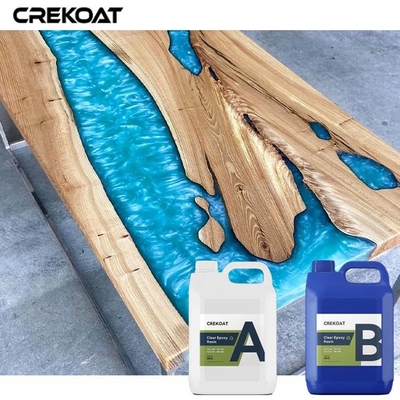 Kristal Açık Epoxy reçine dökme Nehir masası ve tezgahlar için