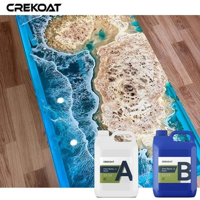 10cm Derin dökün Epoksi reçine Nehir masaları sıvı boya ile reçine dökme