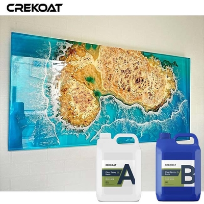 4 inç derin dökün Epoksi reçine UV dirençli nehir masası reçine