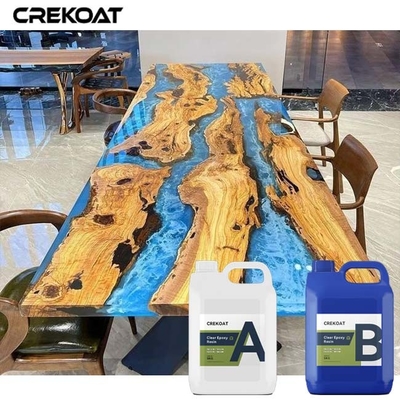 4 inç Derin dökün Ahşap nehir masaları için epoksi reçine sanat eserleri dökme