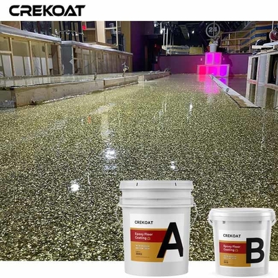 Parlak Flakes Metallik Epoksi Zemin Kaplama Rengi Beton Zeminler