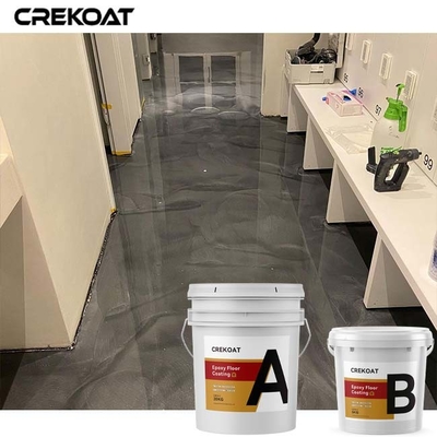 Poçlanmış Beton Metallik Epoksi Zemin Kaplama Dikişsiz Yüksek Parlaklıklı Bitirme