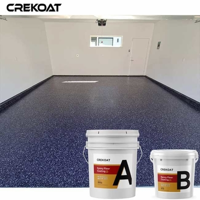 Dekoratif Polyaspartik Plak Zemin Epoxy reçineyi renk çipleriyle karıştırır