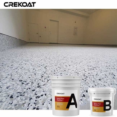 Su bazlı Epoxy Clear Coat Flaked Floor Coating Gündelik Kullanımlara dayanabilir