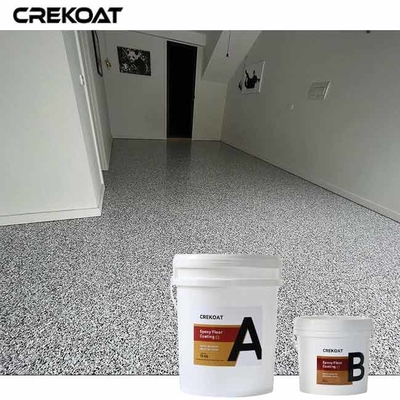 Eşsiz bir görünüm için dekoratif kalıntılar ile Epoxy Polyaspartic Beton Kaplama