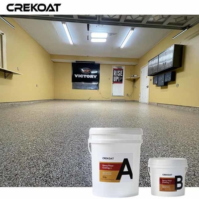 Düşük VOC Epoxy Flake Zemin Kaplamaları Nispeten Hızlı Düzeltir Duraklama Zamanını Kısaltır