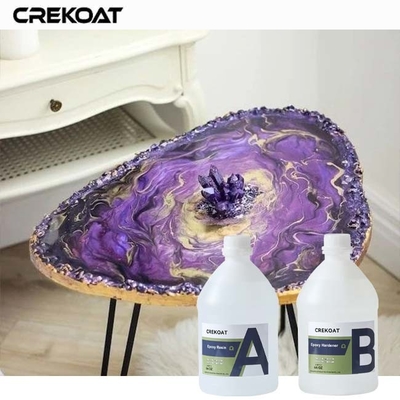Kusursuz yüzey Temiz Masa Üstü Epoxy DIY meraklıları için karıştırmak ve uygulamak kolaydır