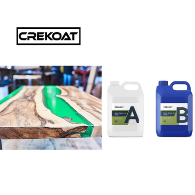 Fırça Su Açık Derin Dökün Epoxy reçine BPA Serbest Yüksek Parlaklık Ahşap Masalar için