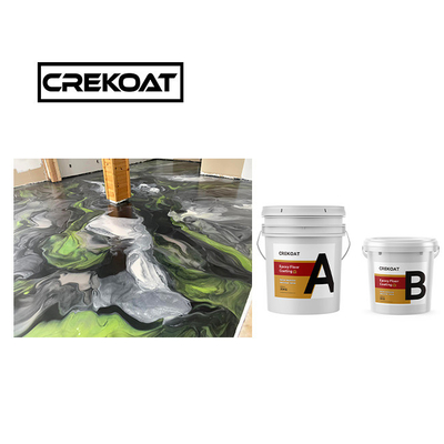 Çizik Direnci Epoxy Kaplama Kokusuz Yüksek Parlaklıklı reçine kaplama sertleştirilmiş