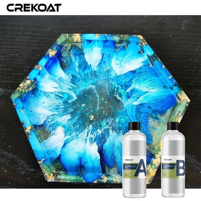 2 Bölüm Kristal Açık reçine Dışarıda Yüksek Son Estetik Anti Sararmak