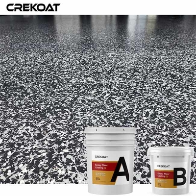 Su bazlı Epoxy Clear Coat Flaked Floor Coating Gündelik Kullanımlara dayanabilir