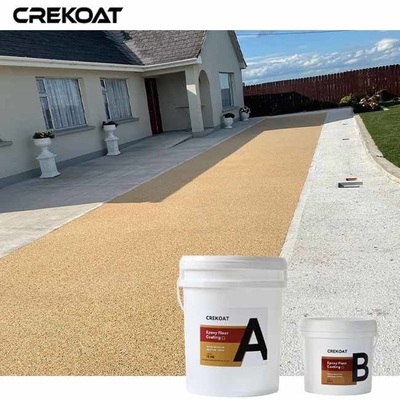 Doğal Çakıllar Epoksi Taş Modern Görünüm İçin Beton Üzerine Dönüş