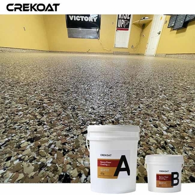 Düşük VOC Epoxy Flake Zemin Kaplamaları Nispeten Hızlı Düzeltir Duraklama Zamanını Kısaltır