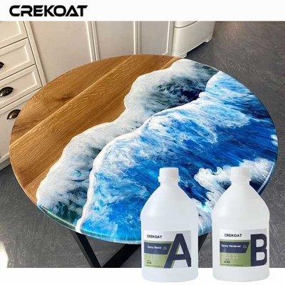 1/1 Epoxy reçine, özel reçine nehir masaları oluşturmak için idealdir